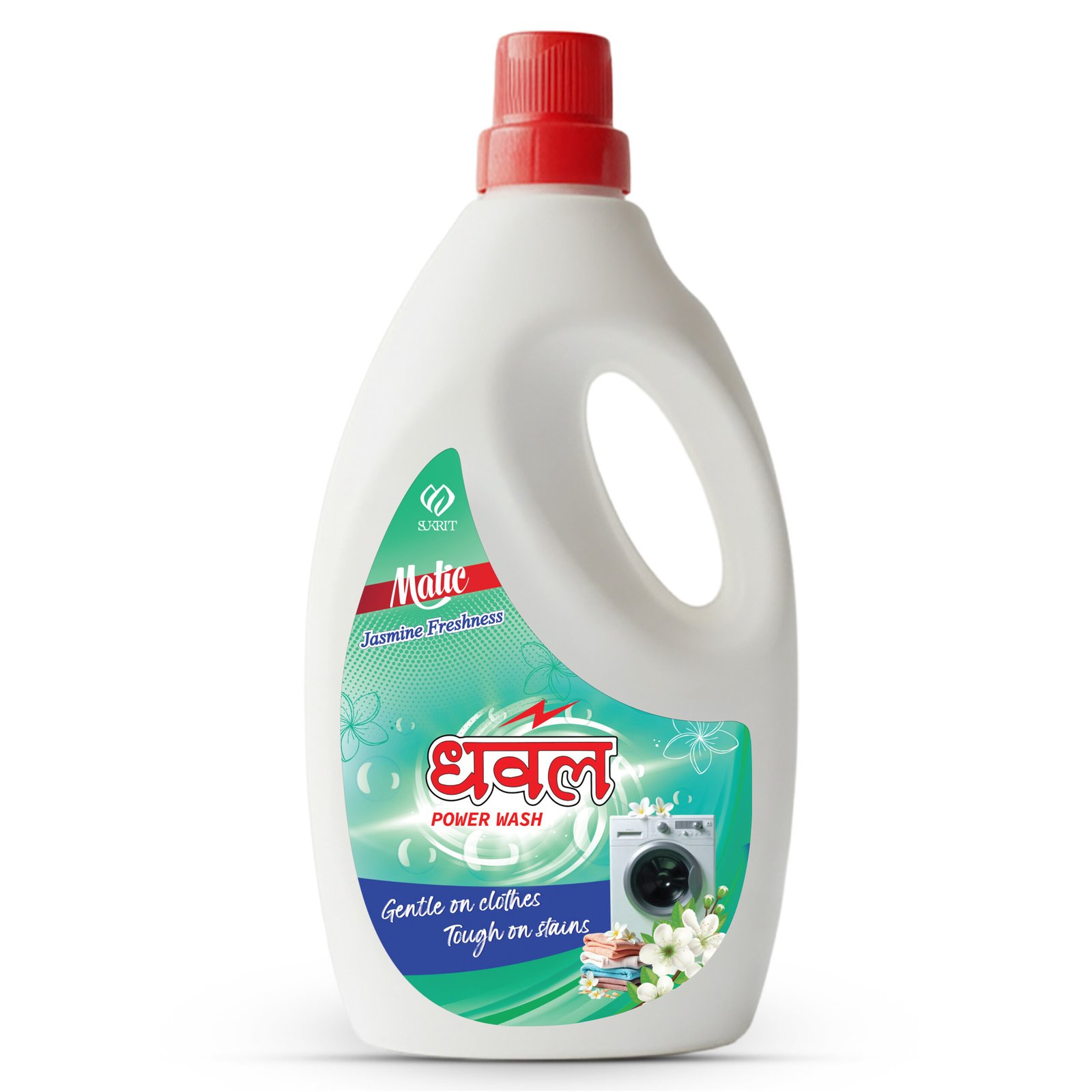 Dhawal Power Wash Liquid Detergent Jasmine Freshness - Image 11