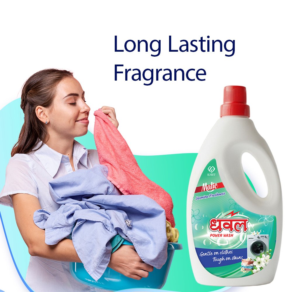 Dhawal Power Wash Liquid Detergent Jasmine Freshness - Image 7