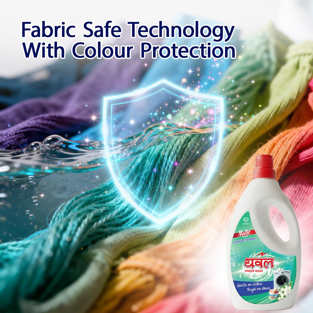 Dhawal Power Wash Liquid Detergent Jasmine Freshness - Image 5