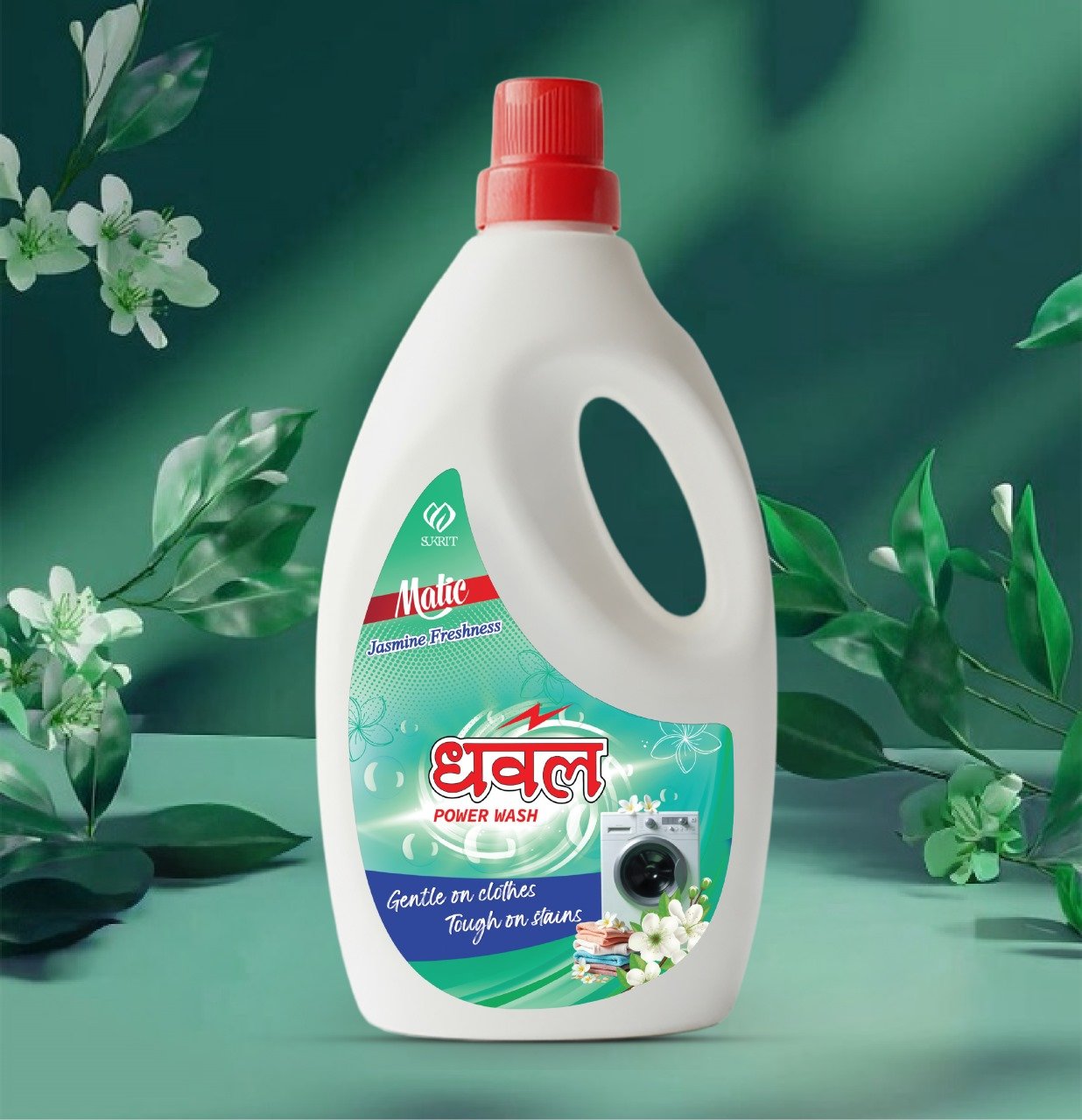 Dhawal Power Wash Liquid Detergent Jasmine Freshness